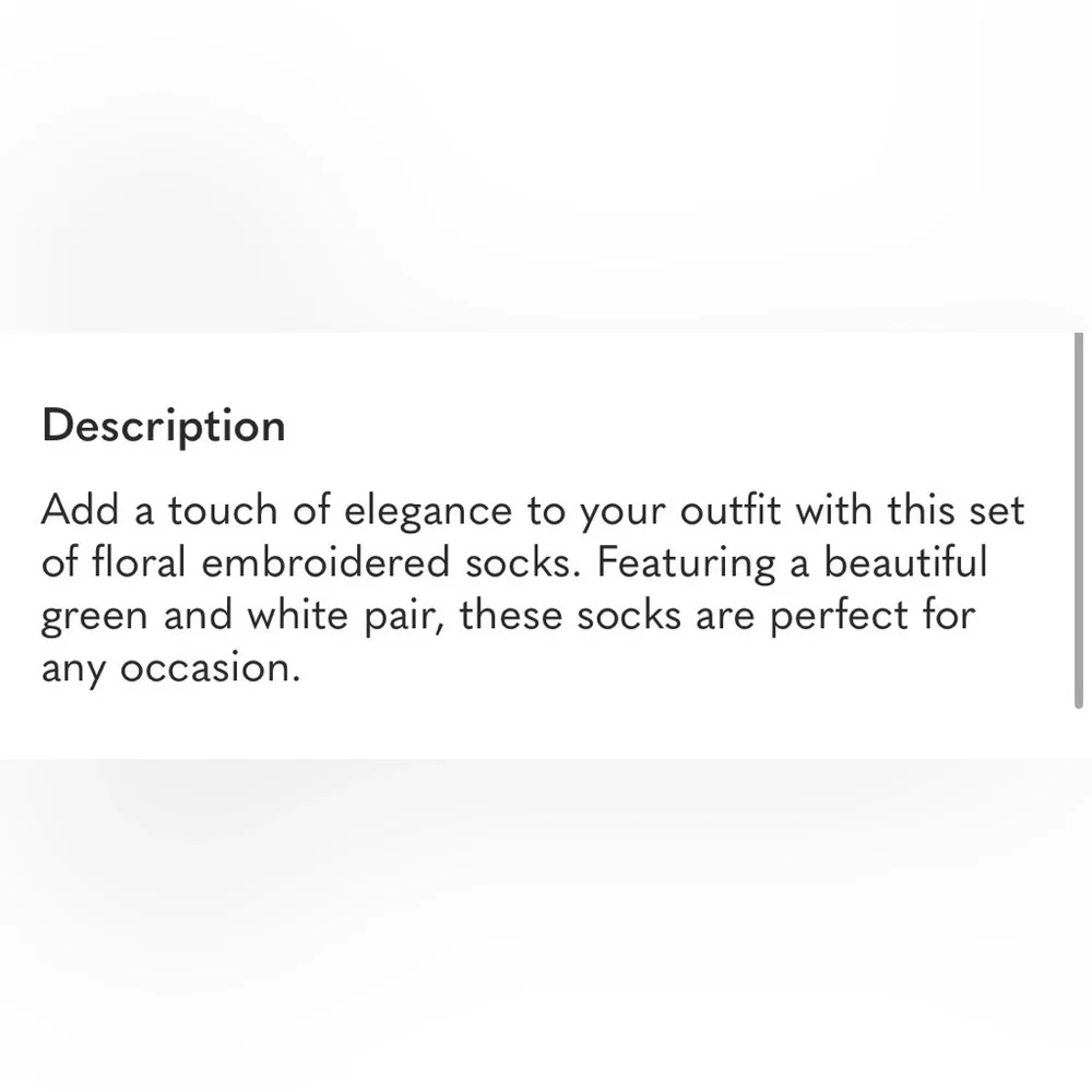 Free People Forest Floral Embroidered Socks, 1 pair, NWT